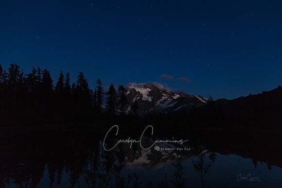 Mt. Shuksan and Picture Lake at Night Sept 2018-1737