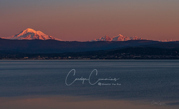 Mt. Baker and Bellingham at sunset January 2019-5255