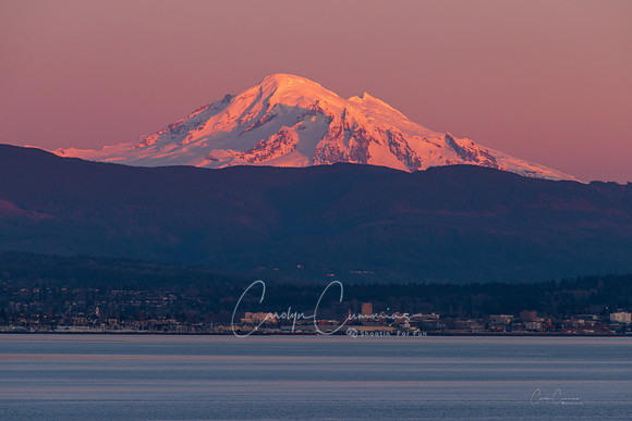Mt. Baker and Bellingham at sunset January 2019-5258